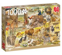 Jumbo - 1000 darabos - 18854 - Building Noahs Ark by Rien Poortvliet