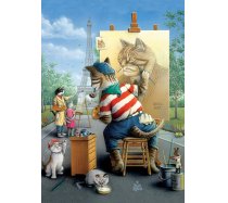 Art Puzzle - 500 darabos - 5087 - Painter Cat