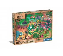 Clementoni - 1000 darabos - 39667 - Disney Alice Csodaországban Történet Térkép
