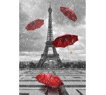 Gold Puzzle - 1000 darabos - 61383 - Eiffel Tower With Flying Umbrellas