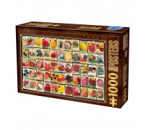 D-Toys - 1000 darabos -74492 - Vintage Collage - Flowers