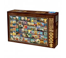D-Toys - 1000 darabos -74621 - Vintage Collage - Travel
