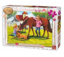 King - 100 Pieces -05297- Girl & Horses