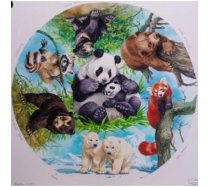 JHG Puzzles - 500 darabos - Bear cubs circular